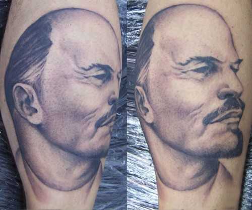 Татуировки с изображением Ленина